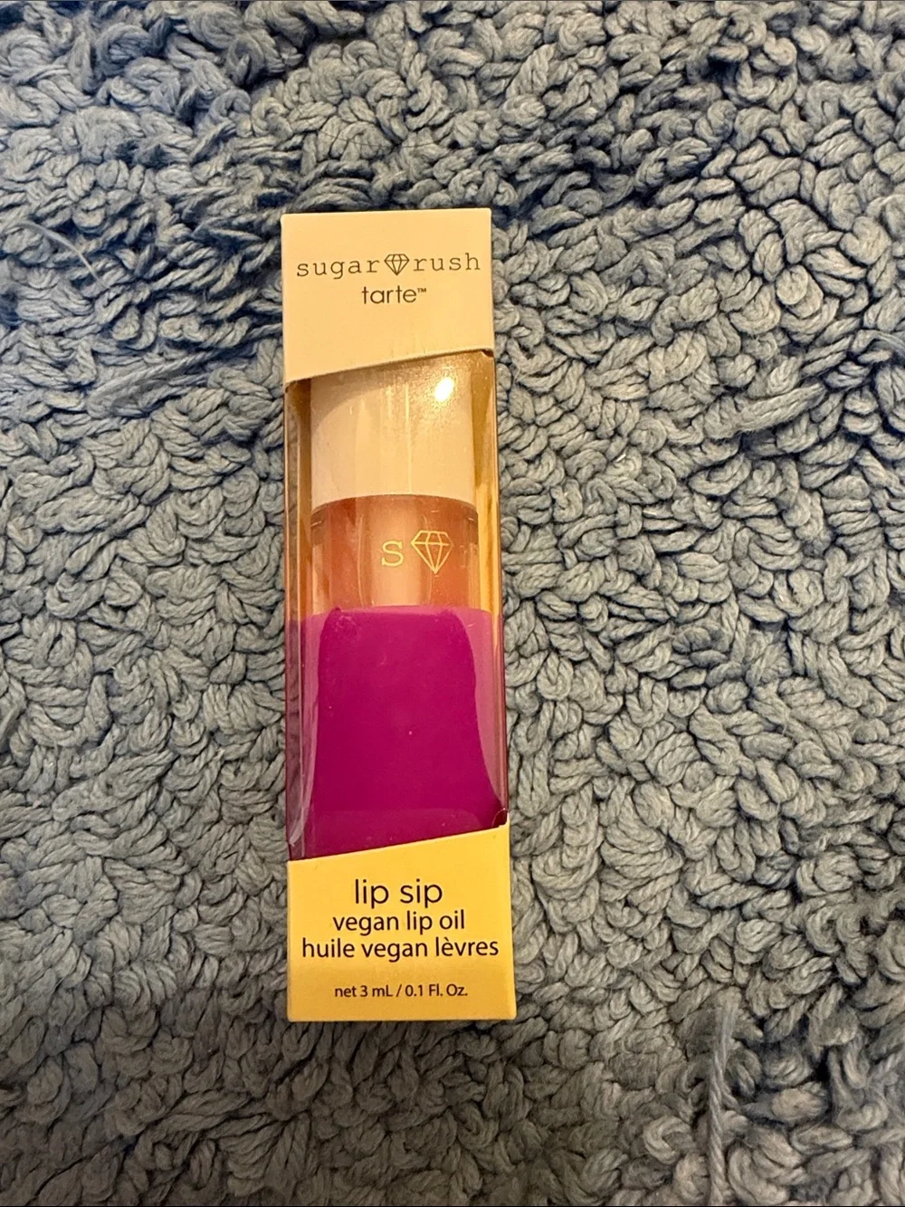 New in Box Tarte Sugar Rush Lip Sip Vegan Lip Oil - Fresh Pressed